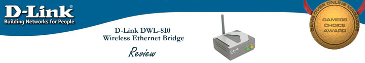 Game Over Hardware Review - D-Link DWL-810 Wireless Ethernet Bridge (c) D-Link