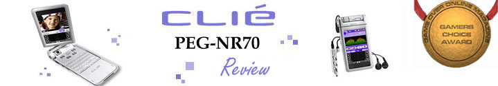 Game Over Hardware Review - CLIE PEG-NR70 (c) Sony Electronics