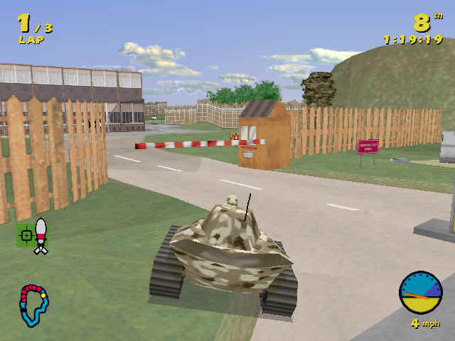 GameOver - Tank Racer (c) Grolier Interactive